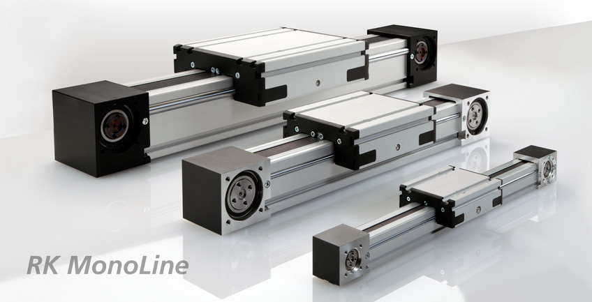 Guía de rodillos RK MonoLine en tamaños de 40 y 80