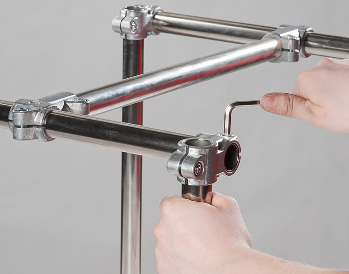 Las uniones para tubos son flexibles, y su uso rápido y sencillo