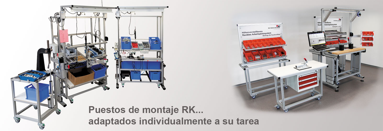 Estaciones de trabajo de pie/sentado adaptables ergonómicamente (altura variable)